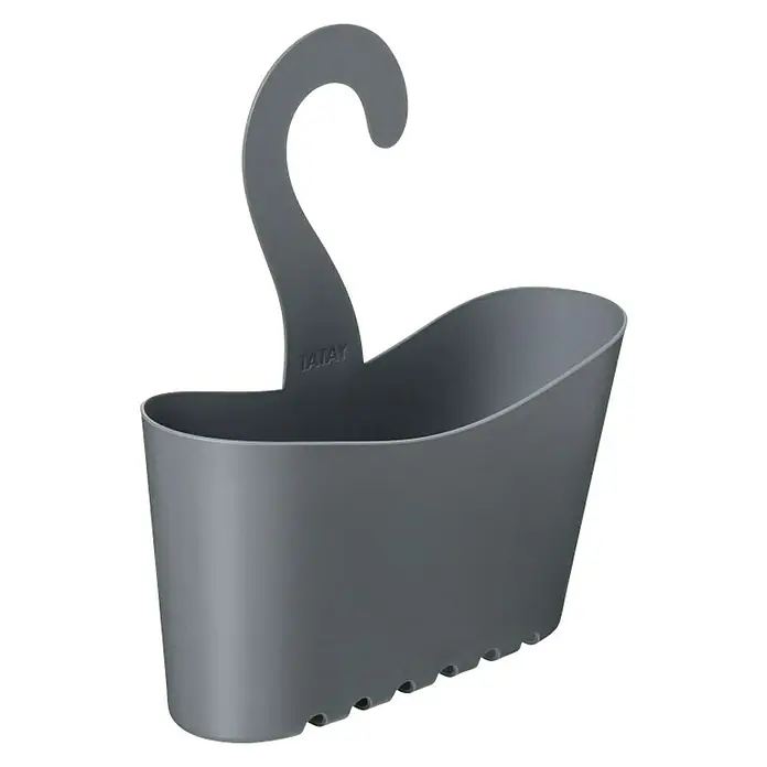 Tatay Standard Cesta de baño Multi - 0,9 x 25 x 28 cm, Gris - Vista angular