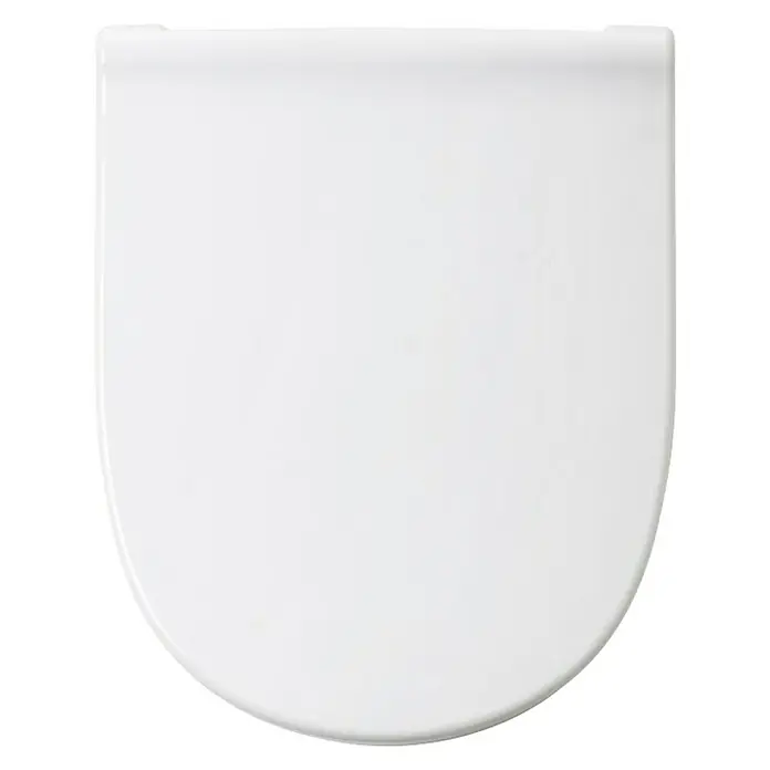 Tatay Tapa de WC Optima Merida - Con caída amortiguada, Plástico, Blanco - Vista superior