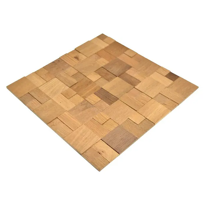 Selbstklebemosaik Wood SWM MC33N - 30 x 30 cm, Holz, Braun - Ansicht von oben