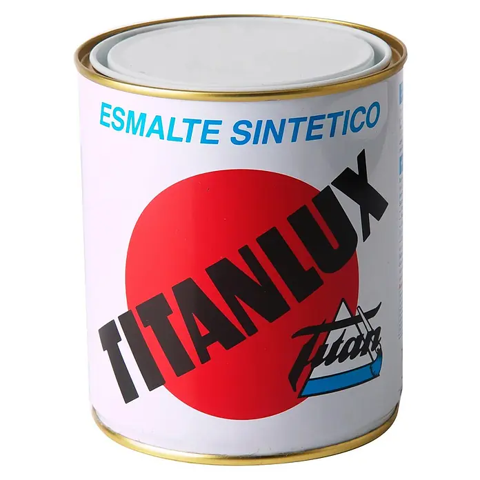 Titanlux Esmalte de color Sintético - Blanco, 375 ml, Mate - Vista frontal