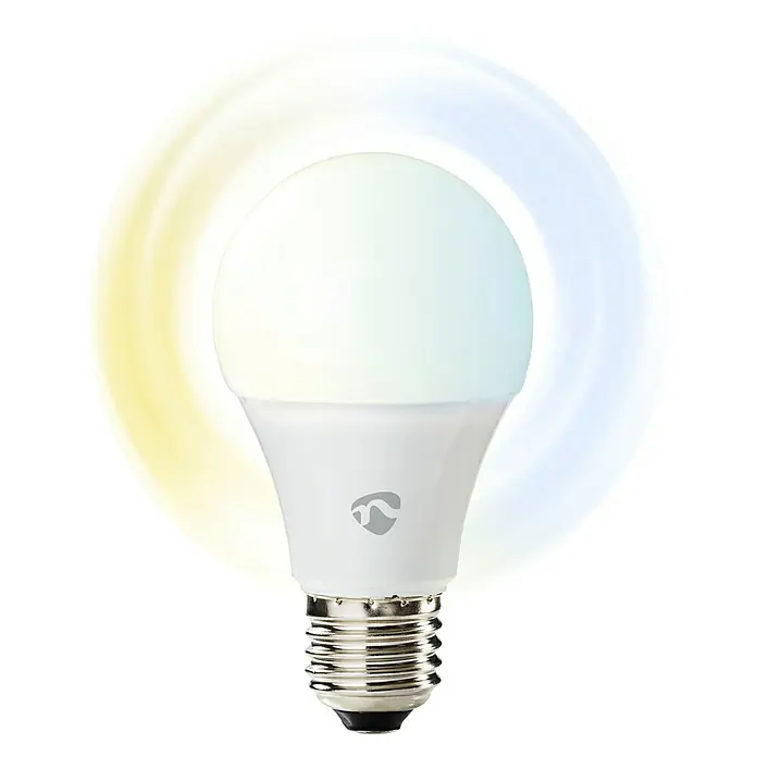 Nedis Smartlife LED-Leuchtmittel - 1 Stk., E27, 9 W, Einstellbare Farbtemperatur, Dimmbar - Vorderansicht