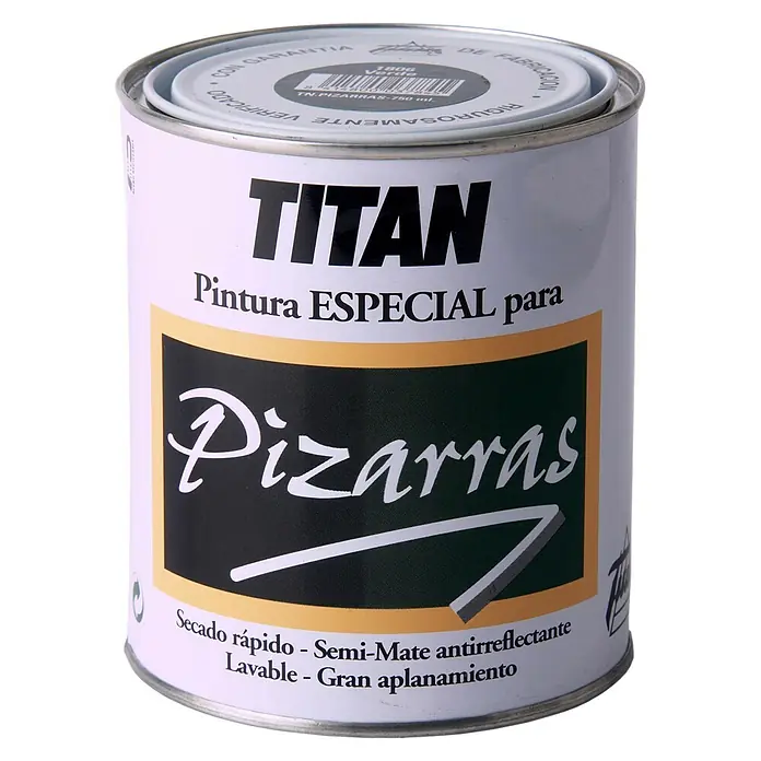 Titan Esmalte de pizarra especial - Verde, 750 ml, Mate - Vista frontal