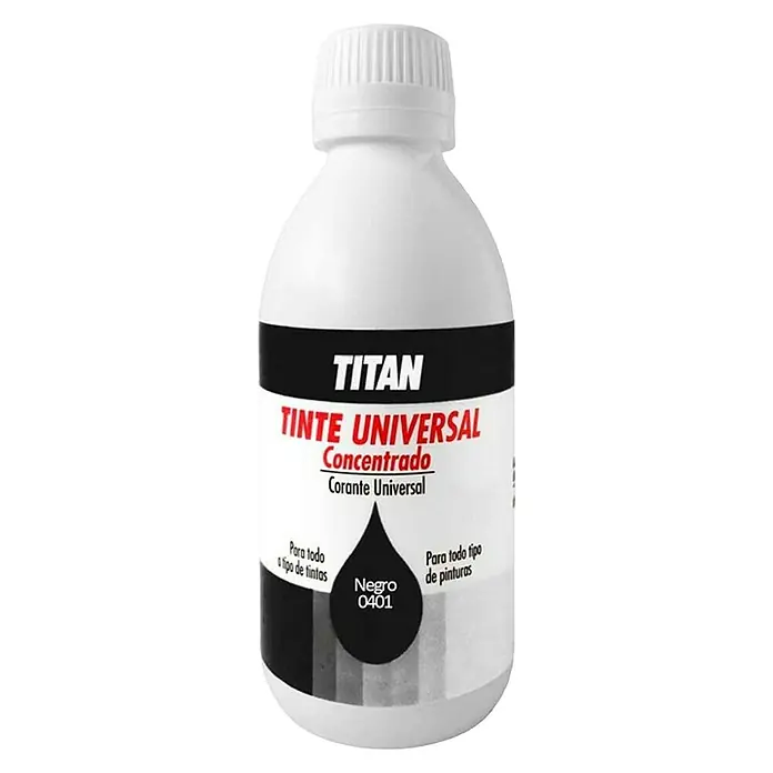 Titan Colorante universal - Negro, 50 ml - Vista frontal