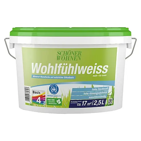 SCHÖNER WOHNEN-Farbe  Wandfarbe Wohlfühlweiß