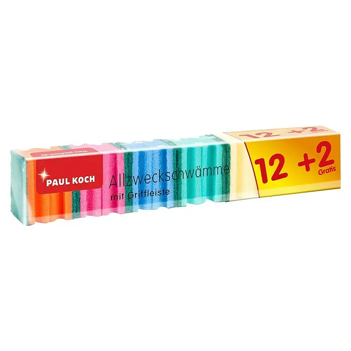 Topfreiniger - Mit Griffrille, 12 + 2 Stk. - Diagonale Ansicht