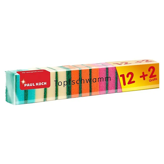 Topfreiniger - L x B: 8 x 5 cm, 12 + 2 Stk. - Diagonale Ansicht