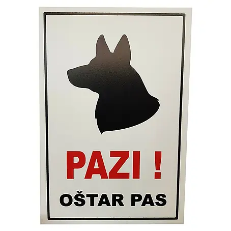 Pločica sa simbolom Oštar pas