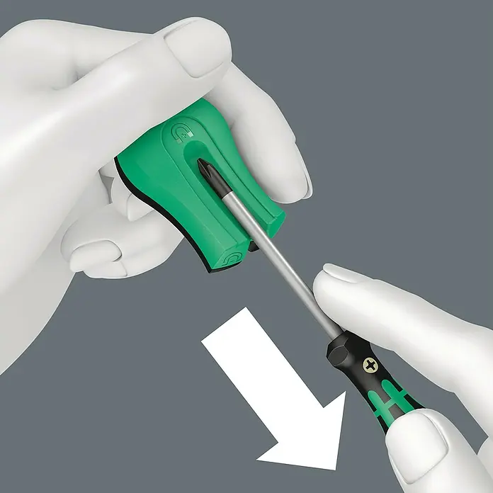 Wera Magnetisiergerät 9500 - Geeignet für: Schraubendreher - Anwendungsbeispiel
