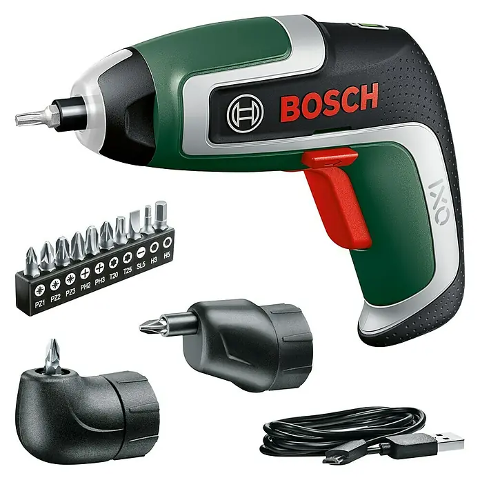 Bosch Akkuschrauber IXO 7 Set - 3,6 V, 1 Akku, 2 Ah, Leerlaufdrehzahl: 235 U/min - Diagonale Ansicht
