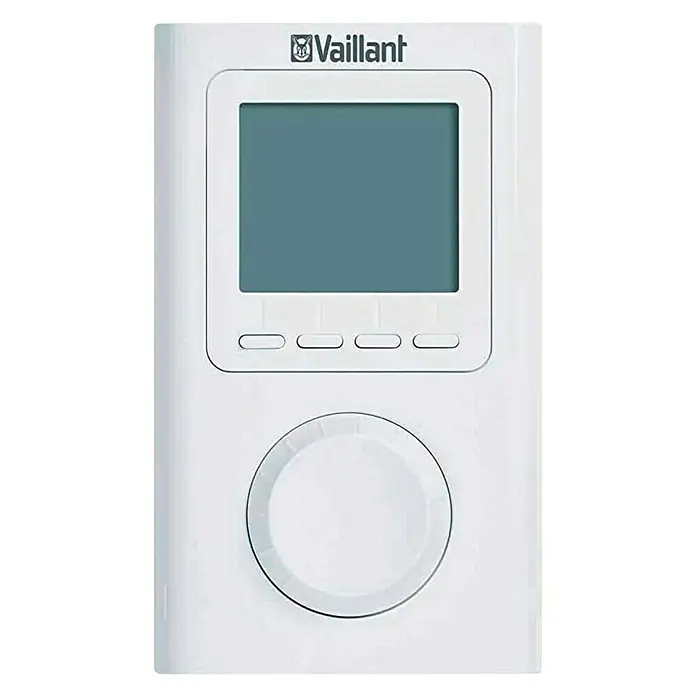 Vaillant Funk-Raumthermostat VRT 260 - L x B x H: 8,1 x 2,2 x 13,5 cm, Weiß - Vorderansicht