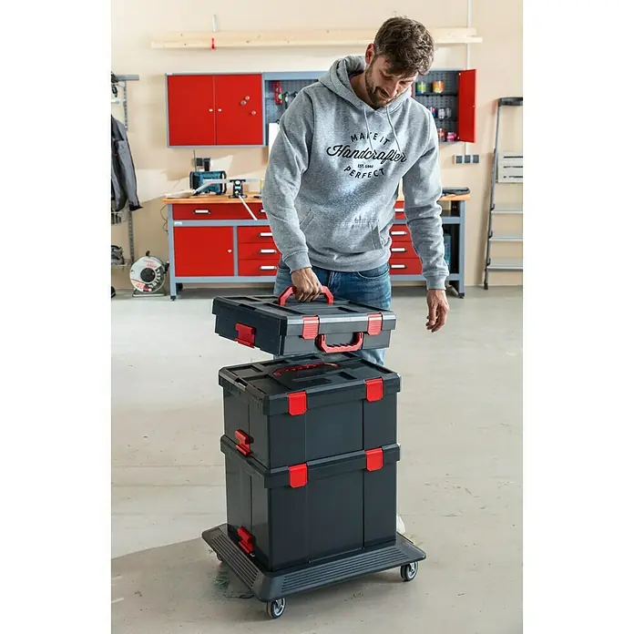 Wisent b-boXx Kofer za strojeve - D x Š x V: 37,2 x 48,2 x 12,3 cm, S, ABS - Pogled sprijeda