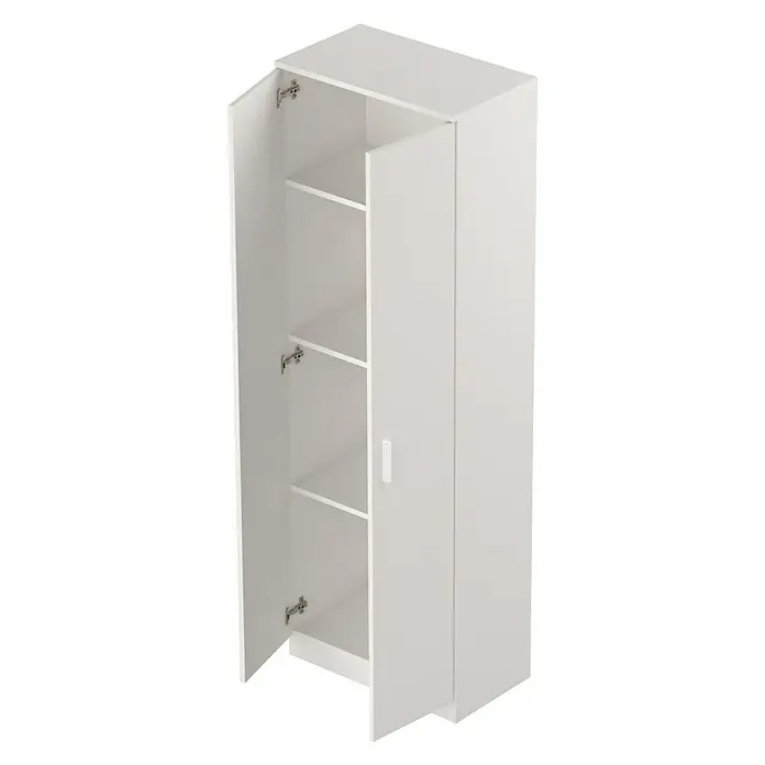Muebles Pitarch Armario multiuso Tibet - L x An x Al: 35 x 60 x 180 cm, Blanco - Vista angular