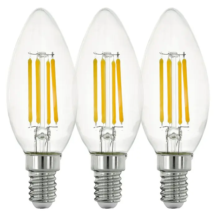 Eglo LED-Leuchtmittel-Set - E14, 4 W, C35, 470 lm - Vorderansicht
