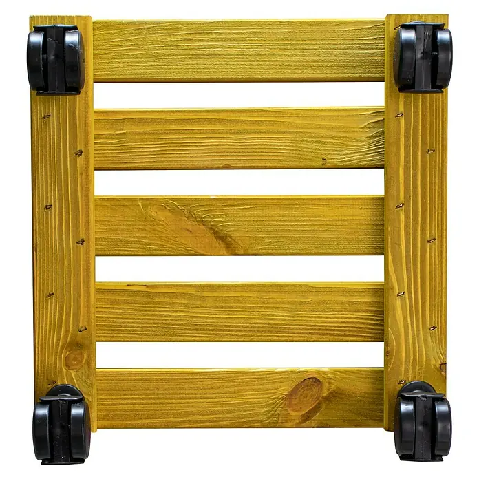 Wagner Pflanzenroller Multi - Honiggelb, L x B: 29 x 29 cm, Max. Belastung: 100 kg - Ansicht von unten