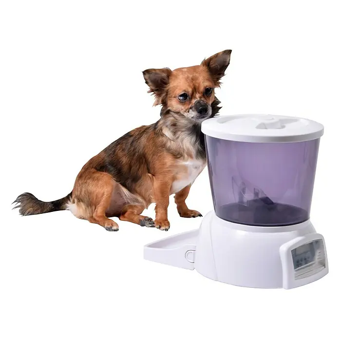 Dobar Futterspender - 22,5 x 22 x 28 cm, Fassungsvermögen: 3,8 l, Geeignet für: Hunde & Katzen - Stimmungsaufnahme