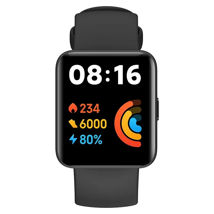 Xiaomi Smartwatch Redmi 2 Lite - Bildschirmgröße: 1,55 ", Schwarz - Vorderansicht