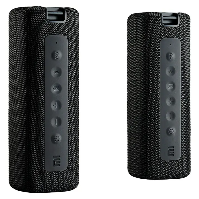 Xiaomi Bluetooth-Lautsprecher Mi Portable 16W Black QB - Schwarz, B x L: 7,4 x 21,3 cm - Diagonale Ansicht