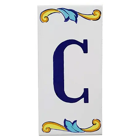 Azulejo de gres Letra C