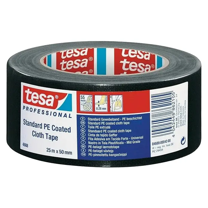 Tesa Višenamjenska ljepljiva traka - 25 m x 50 mm - Dijagonalni pogled