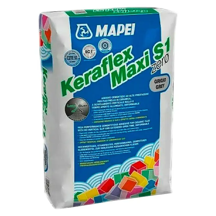 Mapei Ljepilo za pločice Keraflex Maxi - Sive boje, 25 kg - Dijagonalni pogled