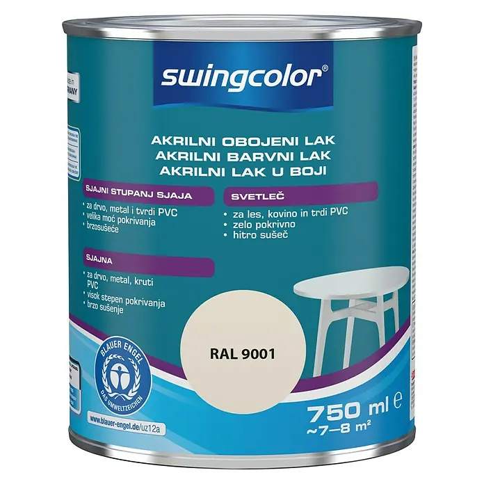 swingcolor Lak u boji 2u1 - Boja: Bež boje, 750 ml - Pogled sprijeda