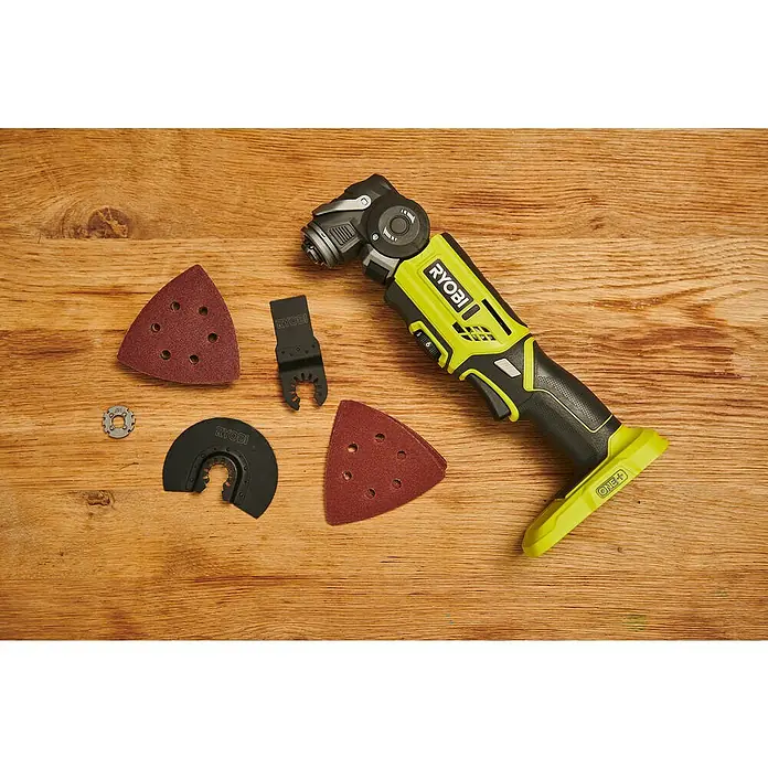 Ryobi ONE+ Akku-Multifunktionswerkzeug R18MT-0 - 18 V, Li-Ionen, Ohne Akku, Leerlaufdrehzahl: 10.000 U/min - 20.000 U/min - Stimmungsaufnahme