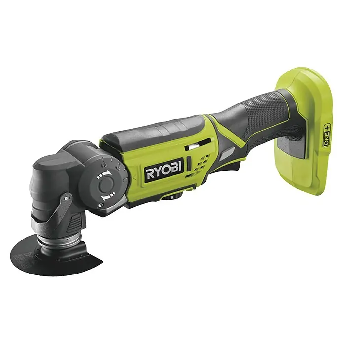 Ryobi ONE+ Akku-Multifunktionswerkzeug R18MT-0 - 18 V, Li-Ionen, Ohne Akku, Leerlaufdrehzahl: 10.000 U/min - 20.000 U/min - Diagonale Ansicht