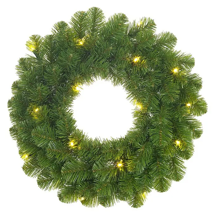 Black Box Trees Kerstkrans Norton - Diameter: 60 cm, Kunststof, Aantal leds: 12 st. - Vooraanzicht