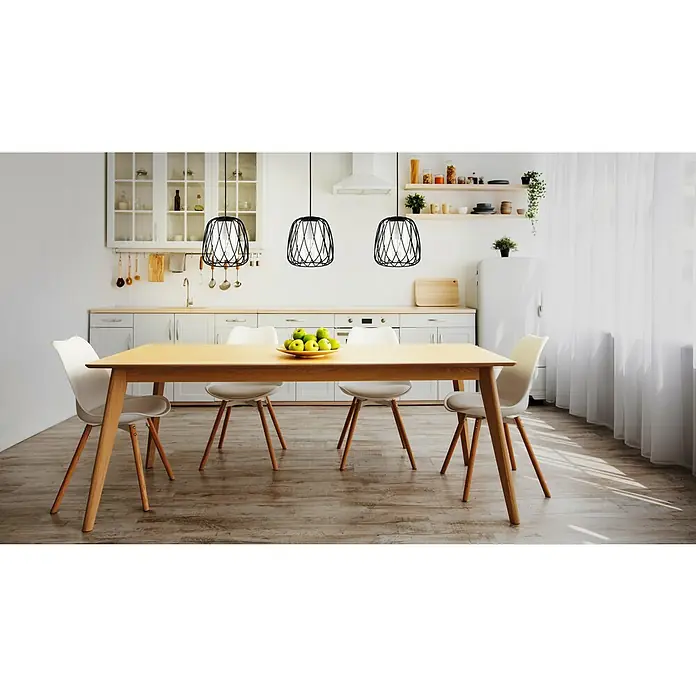 Eglo Lámpara colgante Floresta - 120 W, L x An x Al: 19 x 89 x 110 cm, Negro, Negro, E27 - Foto ambiente