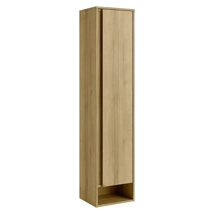Hochschrank Natura - L x B x H: 38 x 32 x 166,5 cm, Ast-Eiche Dekor - Diagonale Ansicht
