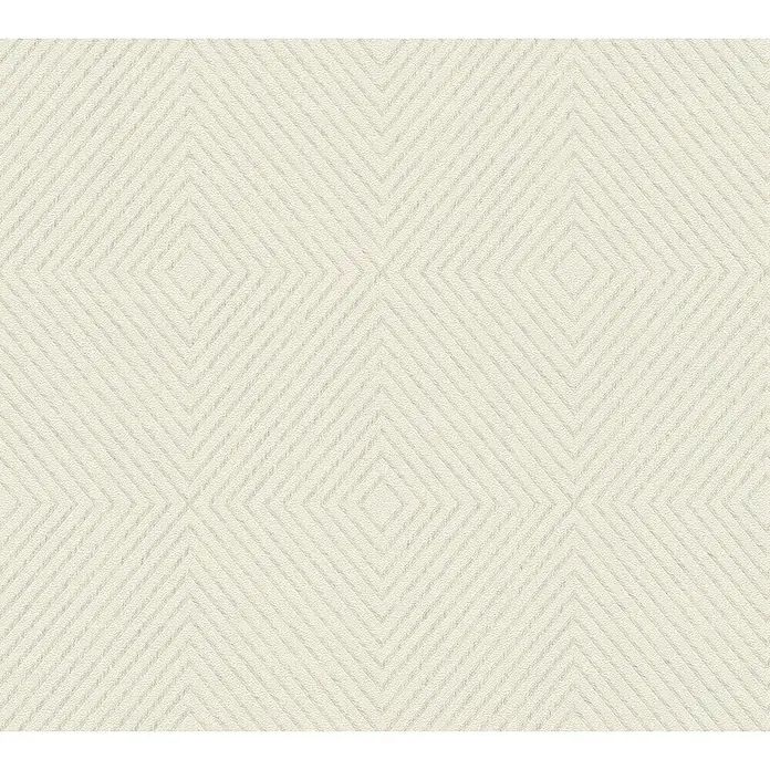 AS Creation Metropolitan Stories Papel pintado de vellón Rombo - Crema, Gráfico, 10,05 x 0,53 m - Primer plano