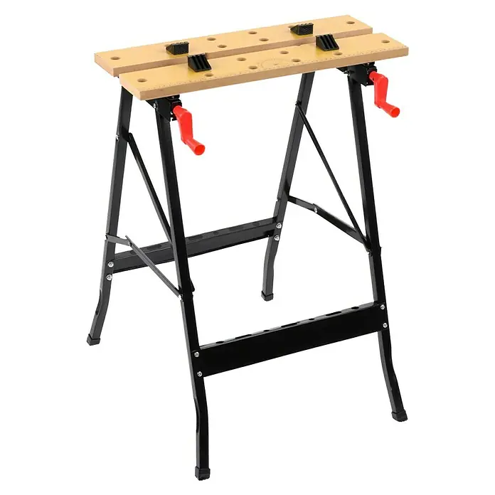 Mesa de trabajo - L x An x Al: 56 x 62 x 76 cm, Capacidad de carga: 100 kg, Se puede abatir - Vista angular