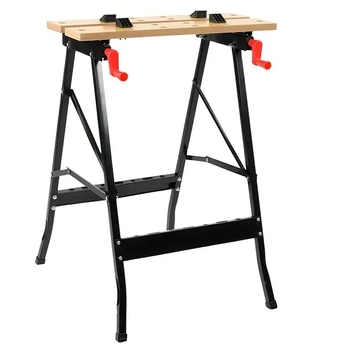 Mesa de trabajo - L x An x Al: 56 x 62 x 76 cm, Capacidad de carga: 100 kg, Se puede abatir - Vista angular