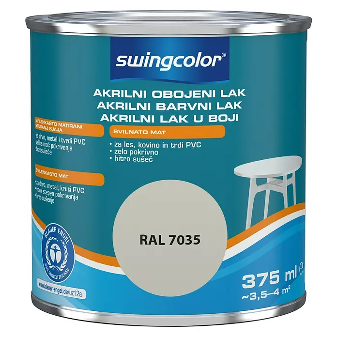 swingcolor Lak u boji 2u1 - Boja: Sive boje, 375 ml - Pogled sprijeda