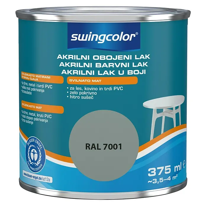swingcolor Lak u boji 2u1 - Boja: Srebrnosive boje - Pogled sprijeda