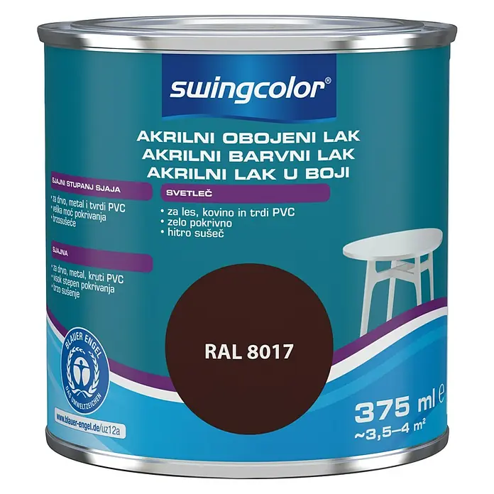 swingcolor Lak u boji 2u1 - Boja: Čokoladno smeđe boje, 375 ml - Pogled sprijeda