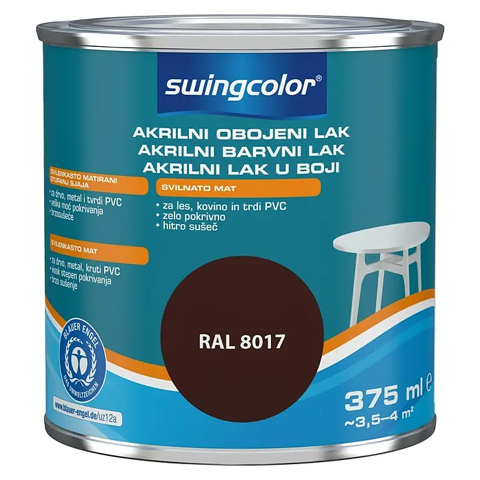 swingcolor Lak u boji 2u1 - Boja: Čokoladno smeđe boje, 375 ml - Pogled sprijeda
