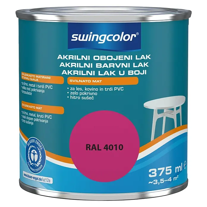 swingcolor Lak u boji - Boja: Roze boje, 375 ml - Pogled sprijeda