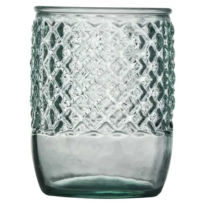 Zahnputzbecher - Ø x H: 9 x 12 cm, Füllmenge: 550 ml, Glas, Diamant Bronze - Vorderansicht
