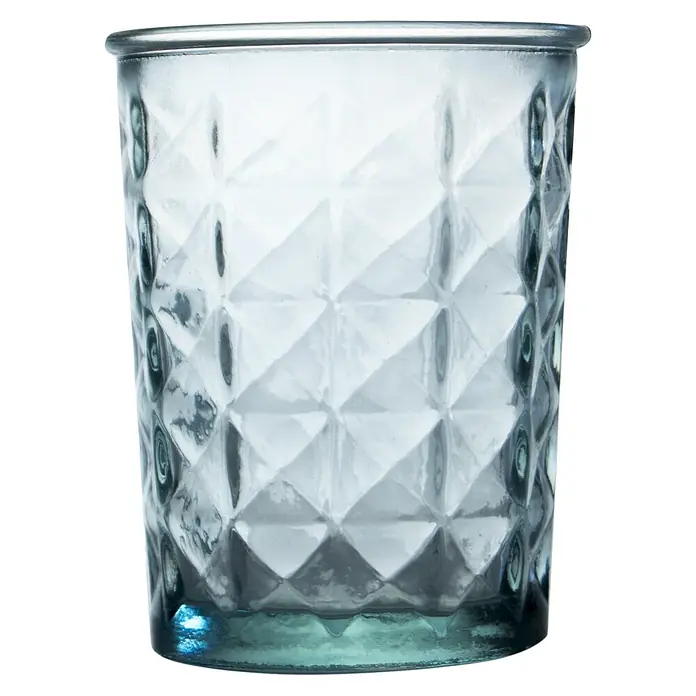 Zahnputzbecher Diamant - Ø x H: 9 x 11,5 cm, Füllmenge: 375 ml, Glas, Diamant Sesam - Vorderansicht