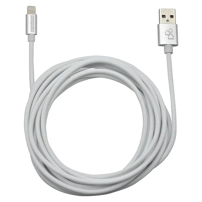 BAUHAUS USB-Kabel Typ-A - 3 m, USB A-Stecker, Weiß - Vorderansicht