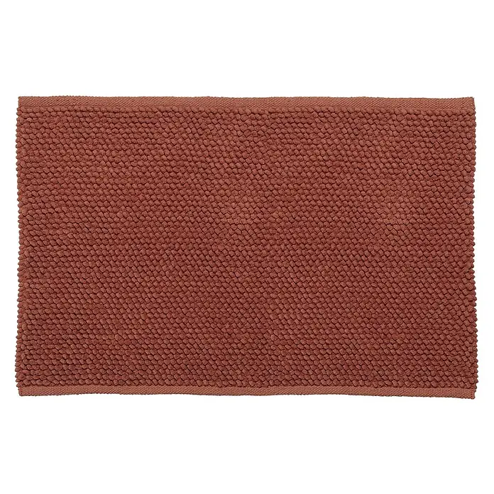Sealskin Badkamermat Delhi - 90 x 60 cm, Donkerroze, 100% Katoen - Vooraanzicht