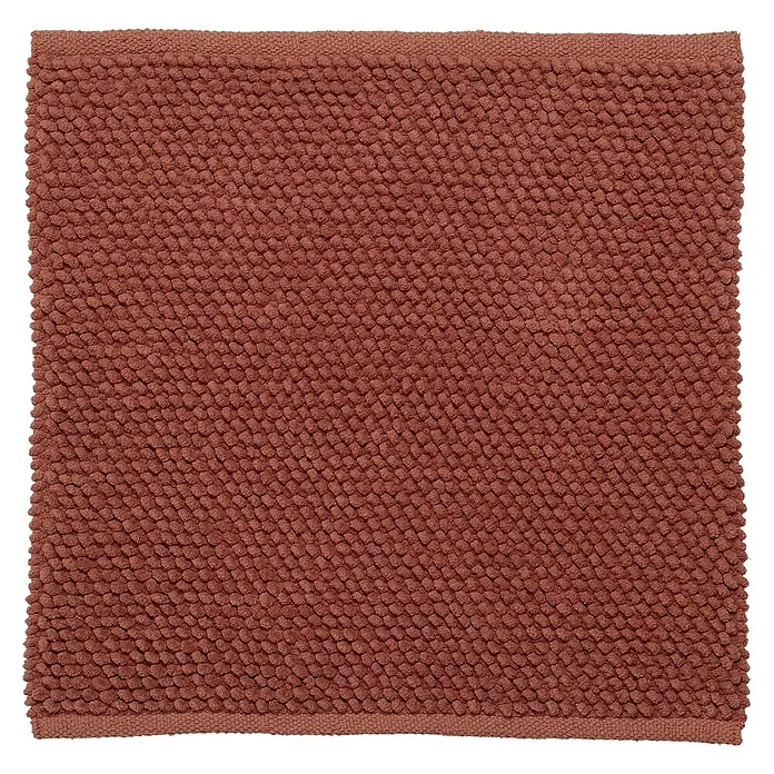Sealskin Badkamermat Delhi - 60 x 60 cm, Donkerroze, 100% Katoen - Vooraanzicht