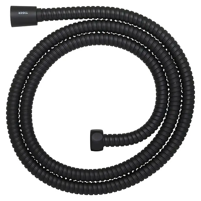 Tiger Doucheslang Splash Ultra - Lengte: 150 cm, ½″, Roestvrij staal, Zwart - Bovenaanzicht