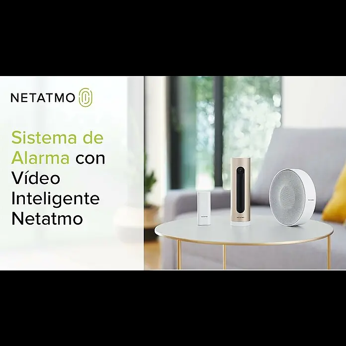 Netatmo Cámara para interior Welcome - 1.920 x 1.080 píxeles (Full HD), Ø x Al: 4,5 x 15,5 cm - Sistema de Alarma con Vdeo Inteligente Netatmo