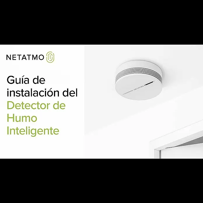 Netatmo Detector de humo inteligente - Diámetro: 11,5 cm, Duración de batería: 10 años, Señal de alarma: 85 dB - Guía de instalación del Detector de Humo Inteligente de Netatmo