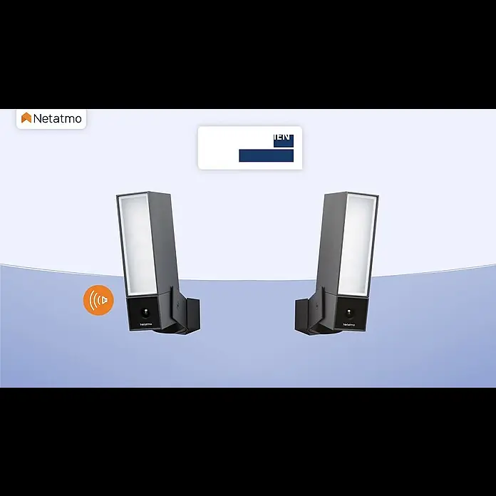 Netatmo Cámara de vigilancia con sirena - Específico para: Detección: personas, vehículos, animales, Alcance de detección: 15 m - Cmara Exterior Inteligente con Sirena