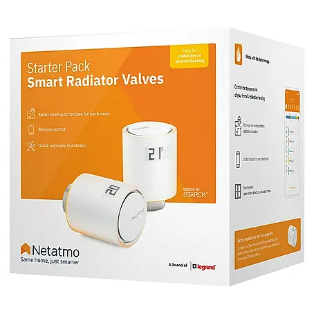 Netatmo  Set de válvulas termostáticas inteligentes