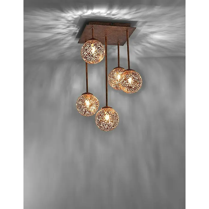 Paul Neuhaus Greta Plafón - 200 W, 27 x 27 x 47,1 cm, Cobre, G9