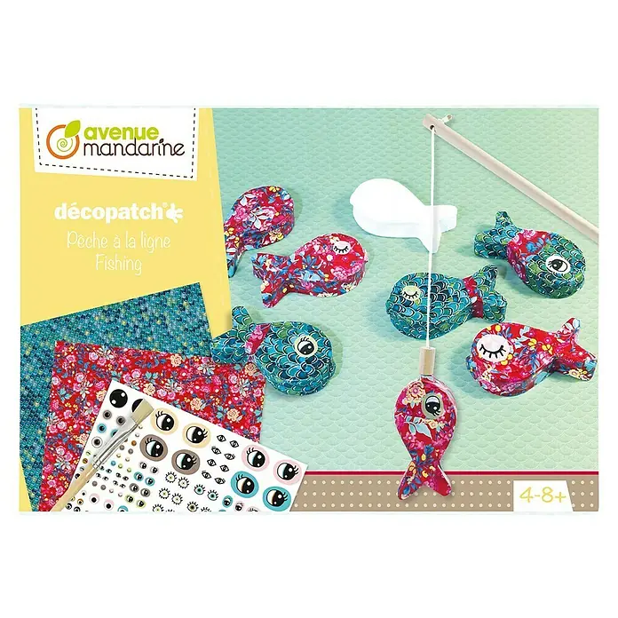 Décopatch Pieza decorativa Peces magnéticos - 8, Cartón - Vista frontal